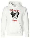 Personalised Kids Disneyland 2024 2025 Hoody Family Matching Mickey Minnie Hood - TheMonkeyTees