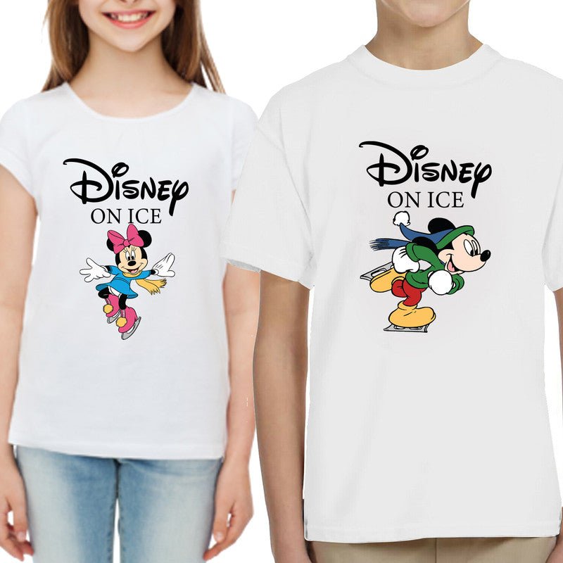 Personalised Minnie Mickey Mouse Disneyland On Ice Show Family Kids Gift T-Shirt - TheMonkeyTees