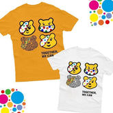 Pudsey Bear Gang Boys Girls Kids TShirt Spotty Day Children In Need School Event - TheMonkeyTees