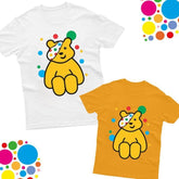 Pudsey Bear Kids T-Shirt Spotty Children In Need Funny Charity Girls Boys Tee - TheMonkeyTees