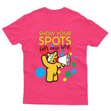 Pudsey Bear Show Your Spots 2024 Kids Tshirt Lets Raise Lots Spotty Day Boys Top - TheMonkeyTees