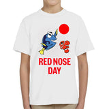 Red Nose Day Adult Kids T-Shirt 2025 Fish Tee - TheMonkeyTees