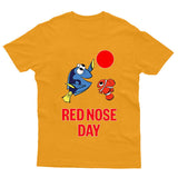 Red Nose Day Adult Kids T-Shirt 2025 Fish Tee - TheMonkeyTees