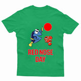 Red Nose Day Adult Kids T-Shirt 2025 Fish Tee - TheMonkeyTees