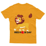 Red Nose Day Adult Kids T-Shirt Funny GB Lion T shirt - TheMonkeyTees