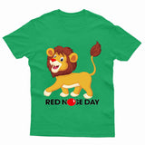 Red Nose Day Adult Kids T-Shirt Funny GB Lion T shirt - TheMonkeyTees