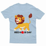 Red Nose Day Adult Kids T-Shirt Funny GB Lion T shirt - TheMonkeyTees