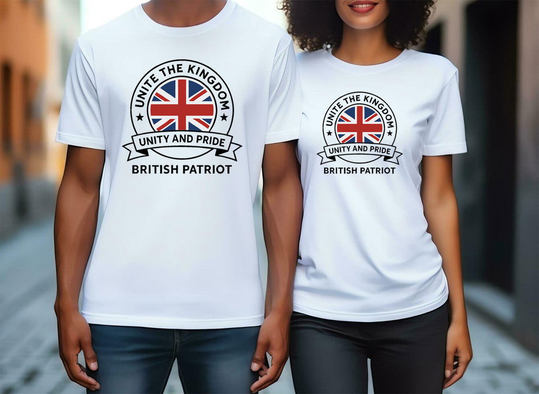 Unite The Kingdom Adult Kids T-Shirt Britain Protest Tommy Robinson Tee - TheMonkeyTees