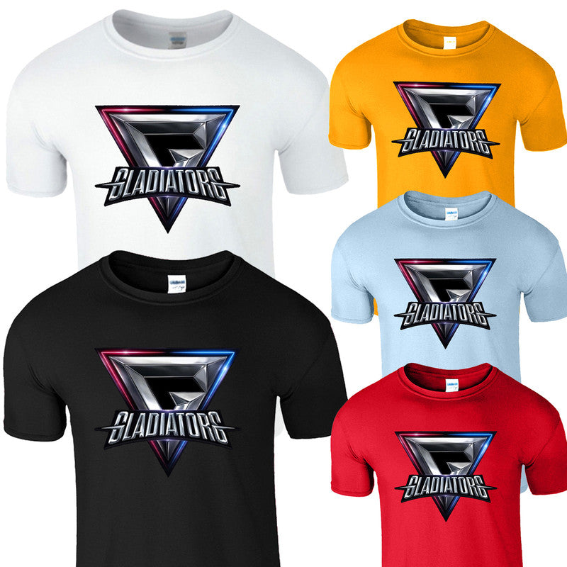 Gladiator Gamer T-Shirt Top Tee Adults Mens Womens Kids 90's TV Show Gift Tee