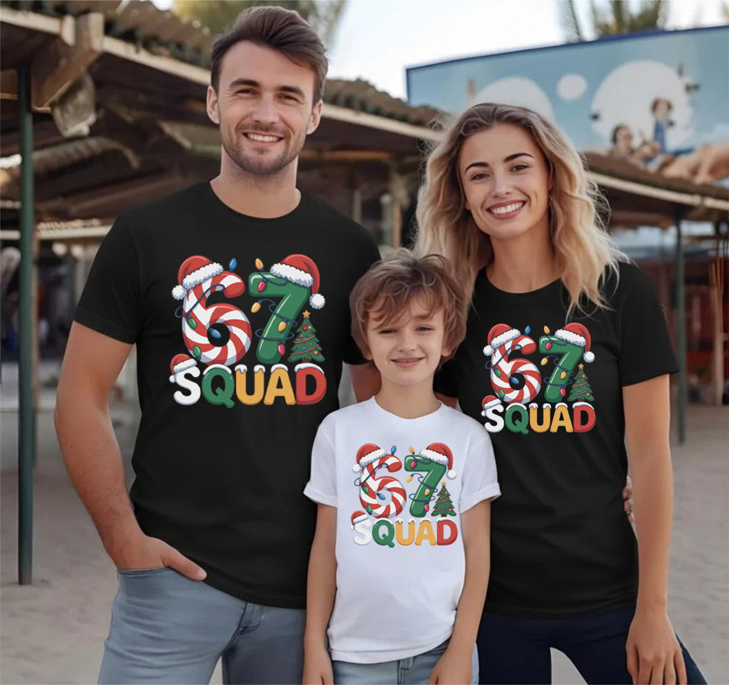 Christmas Six Seven Adult Kids T-Shirt Grinch Meme Tee