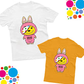 Labubu Pudsey Bear Unisex Kids T-Shirt Spotty Day Funny Tee