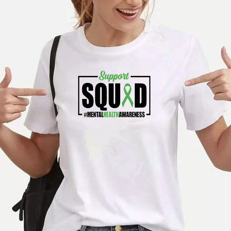 Mental Health Awareness Adult Unisex T-Shirt Anxiety Emotion