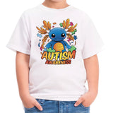 Axolotl Autism Awareness Unisex Kids T-Shirt School Costume Girls Boys Top Tee
