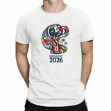 World Cup 2026 Trophy Adult Kids T-Shirt Football Soccer Flags Gaming Tee