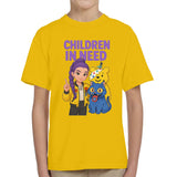 Pudsey Bear K-Pop Demon Cat Unisex Kids T-Shirt Spotty Day Tee