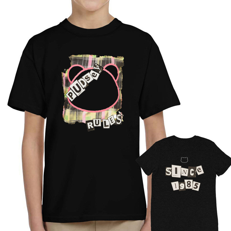 NEW Pudsey Rules Unisex Kids T-Shirt Spotty Children Bear Tee