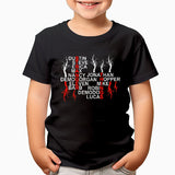Stranger Things Names Adult Kids T-Shirt Hopper Demogorgan Eleven Upside Down Tee