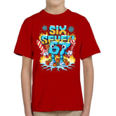 67 Six Seven Italian Brainrot Kids T-Shirt Girls Boys Christmas Meme Gamer Tee