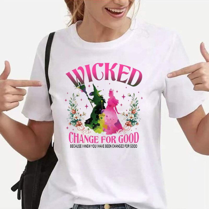 Wicked Changed For Good Adult Kids T-Shirt Music Witch Tee