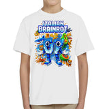 Italian Brainrot Adult Kids Gaming T-Shirt 6 7 Meme Funny Game Tee