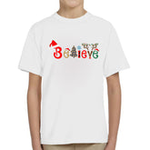 Believe Christmas Adult Kids T-Shirt Santa Polar Express Tee