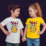 Pudsey Bear Minnie Unisex Kids T-Shirt Spotty Day Children Tee