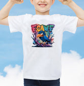 F-Caw-F Crow Adult Kids T-Shirt Birds Animals Halloween Tee