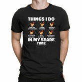 Things I Do In My Spare Time Chicken Adult Kids T-Shirt Farm Chicken