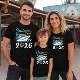 Personalised Cruise Squad Adult Kids T-Shirt Family Ship Tour 2026 Tee