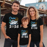 Personalised Cruise Squad Adult Kids T-Shirt Family Ship Tour 2026 Tee