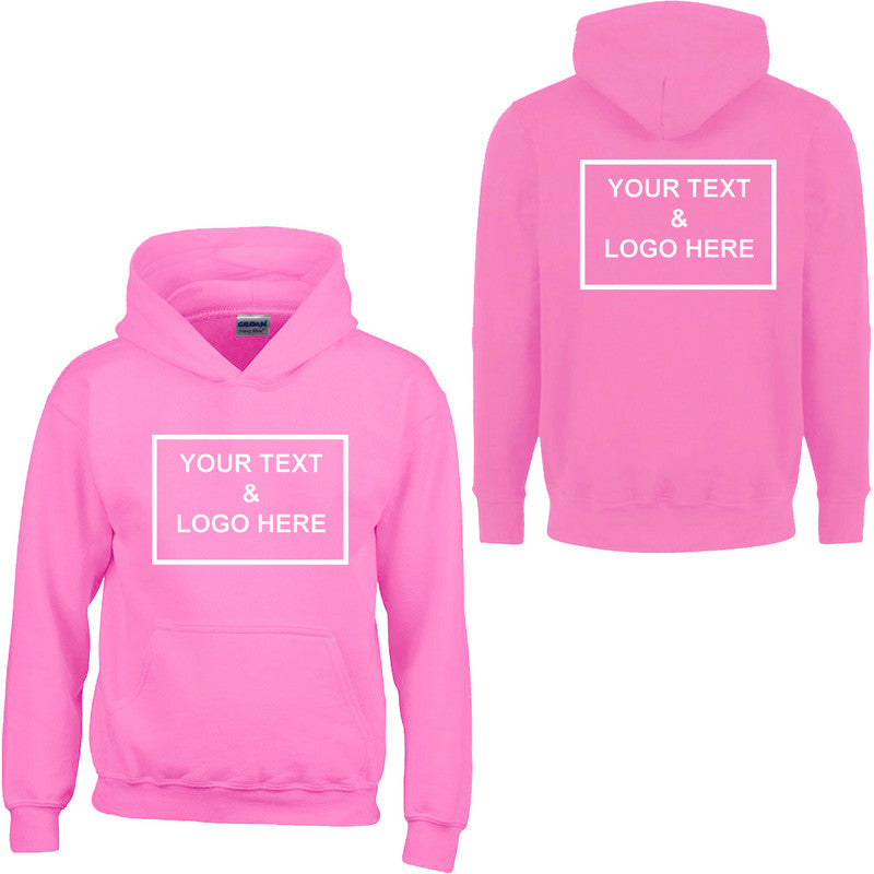 Personalised Kids Hoodie Girls Boys Pullover Hood Childrens Jumper