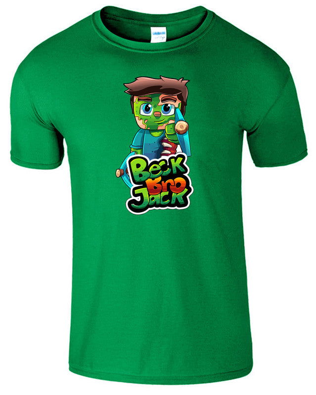 BECKBROJACK Kids T-Shirt Youtuber Gaming Gamer Boys Girls - TheMonkeyTees