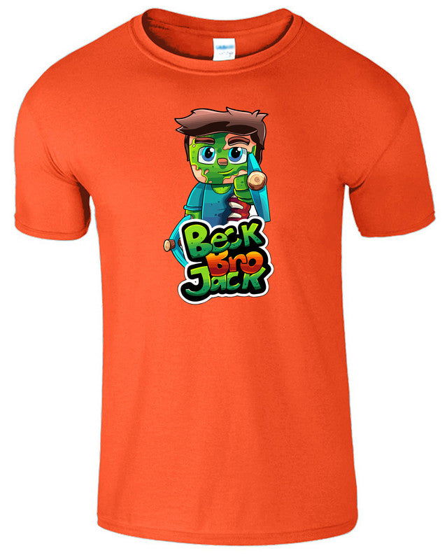 BECKBROJACK Kids T-Shirt Youtuber Gaming Gamer Boys Girls - TheMonkeyTees