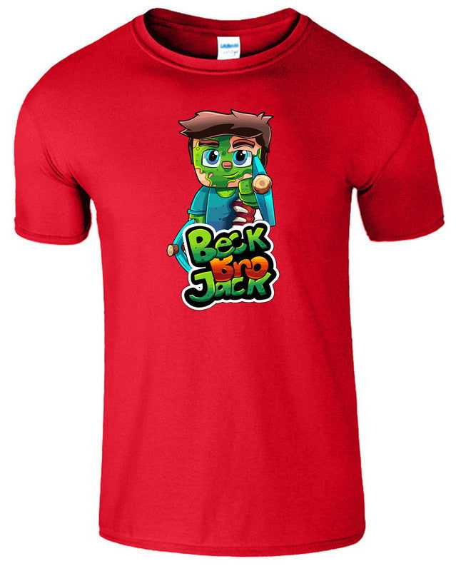 BECKBROJACK Kids T-Shirt Youtuber Gaming Gamer Boys Girls - TheMonkeyTees