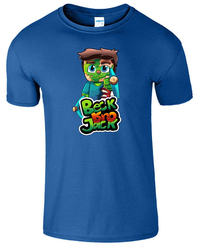 BECKBROJACK Kids T-Shirt Youtuber Gaming Gamer Boys Girls - TheMonkeyTees