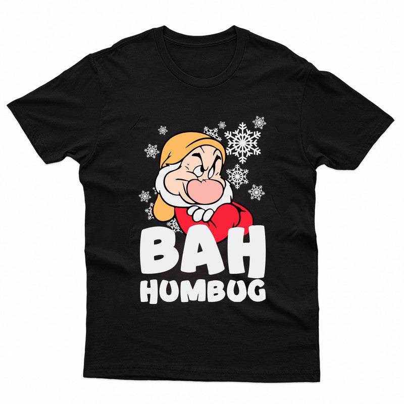 Bah Humbug Funny Christmas T-Shirt Xmas Costume Unisex Kids Boys Girls Tee Gift - TheMonkeyTees