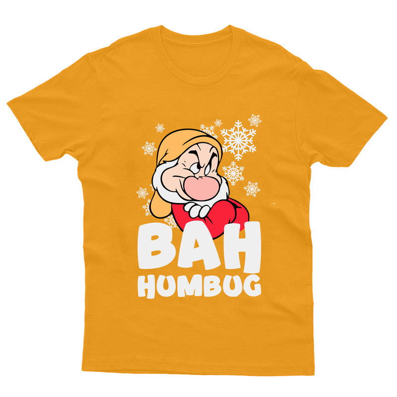 Bah Humbug Funny Christmas T-Shirt Xmas Costume Unisex Kids Boys Girls Tee Gift - TheMonkeyTees