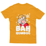 Bah Humbug Funny Christmas T-Shirt Xmas Costume Unisex Kids Boys Girls Tee Gift - TheMonkeyTees