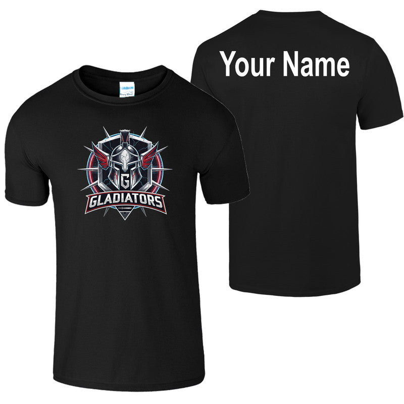 Personalised Gladiators Gaming Adult Kids T-Shirt TV Show Game Tee