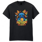 Axolotl Autism Awareness Unisex Kids T-Shirt School Costume Girls Boys Top Tee