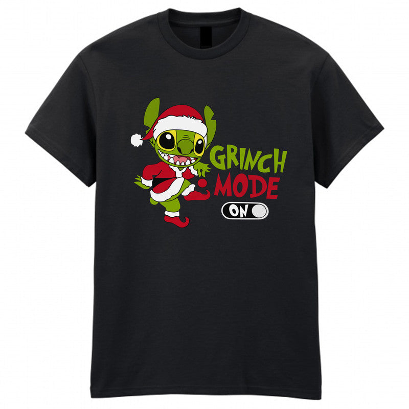 Lilo Stitch Grinch Christmas Adult Kids T-Shirt Funny Xmas Tee