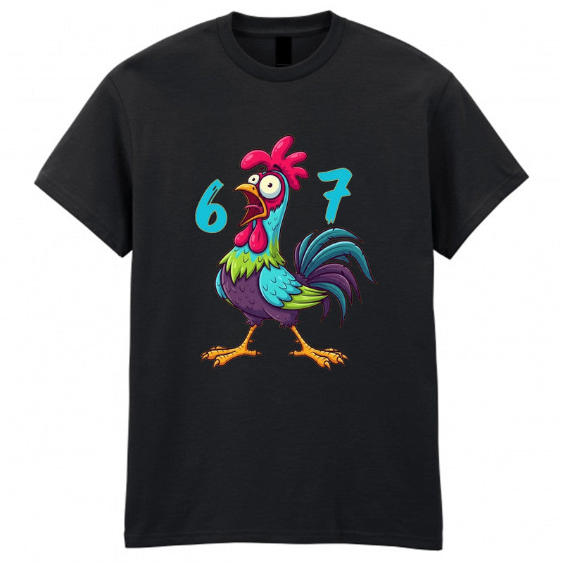 F-CAW-F Chicken Six Seven Meme Adult Kids T-Shirt Funny Xmas 6 7 Tee