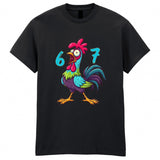 F-CAW-F Chicken Six Seven Meme Adult Kids T-Shirt Funny Xmas 6 7 Tee