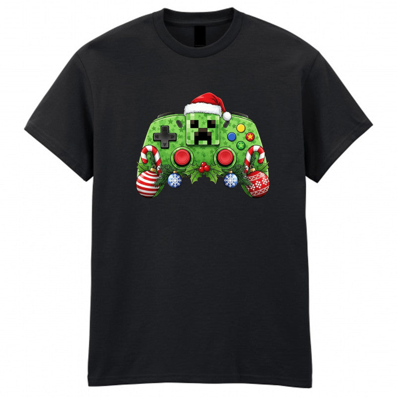 Christmas Xbox Adult Kids T-Shirt Funny Grinch Santa Xmas Gaming Tee