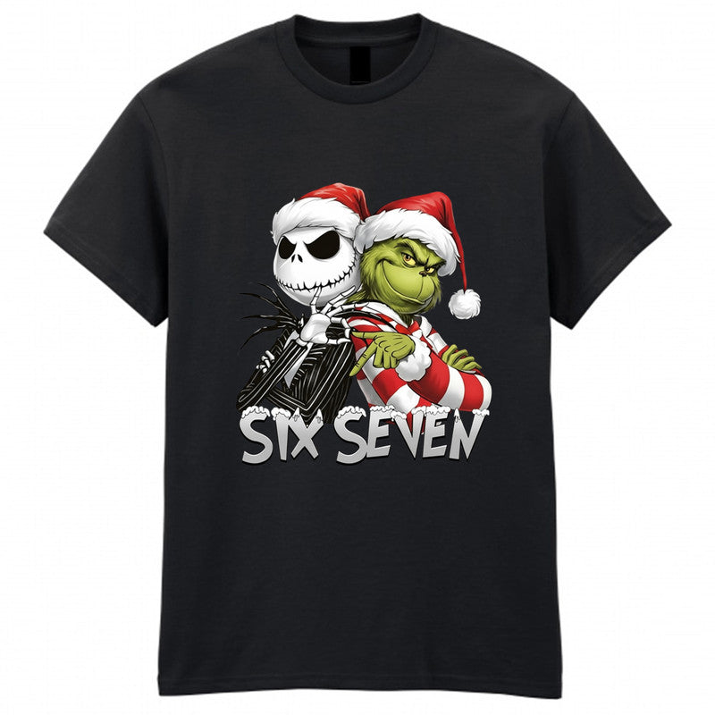 Christmas Funny Six Seven Meme Adult Kids T-Shirt Xmas Tee