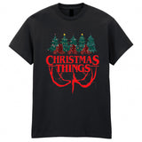 Strangers Thing Christmas Tree Adult Kids T-Shirt Xmas TV Show Tee