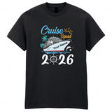 Personalised Cruise Squad Adult Kids T-Shirt Family Ship Tour 2026 Tee