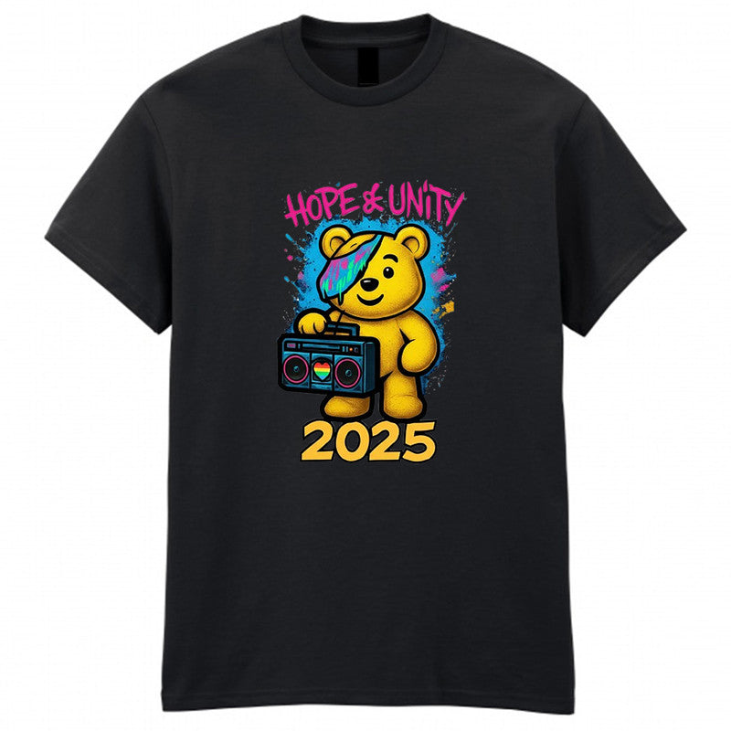 Hope And Unity Pudsey Bear Kids T-Shirt Spotty 2025 Tee