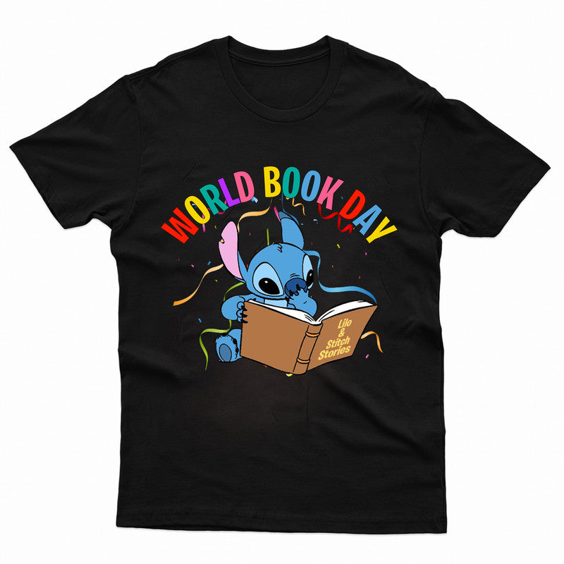 World Book Day T-Shirt Lilo & Stitch Funny Kids Boys Girls Tee Top
