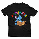 World Book Day T-Shirt Lilo & Stitch Funny Kids Boys Girls Tee Top